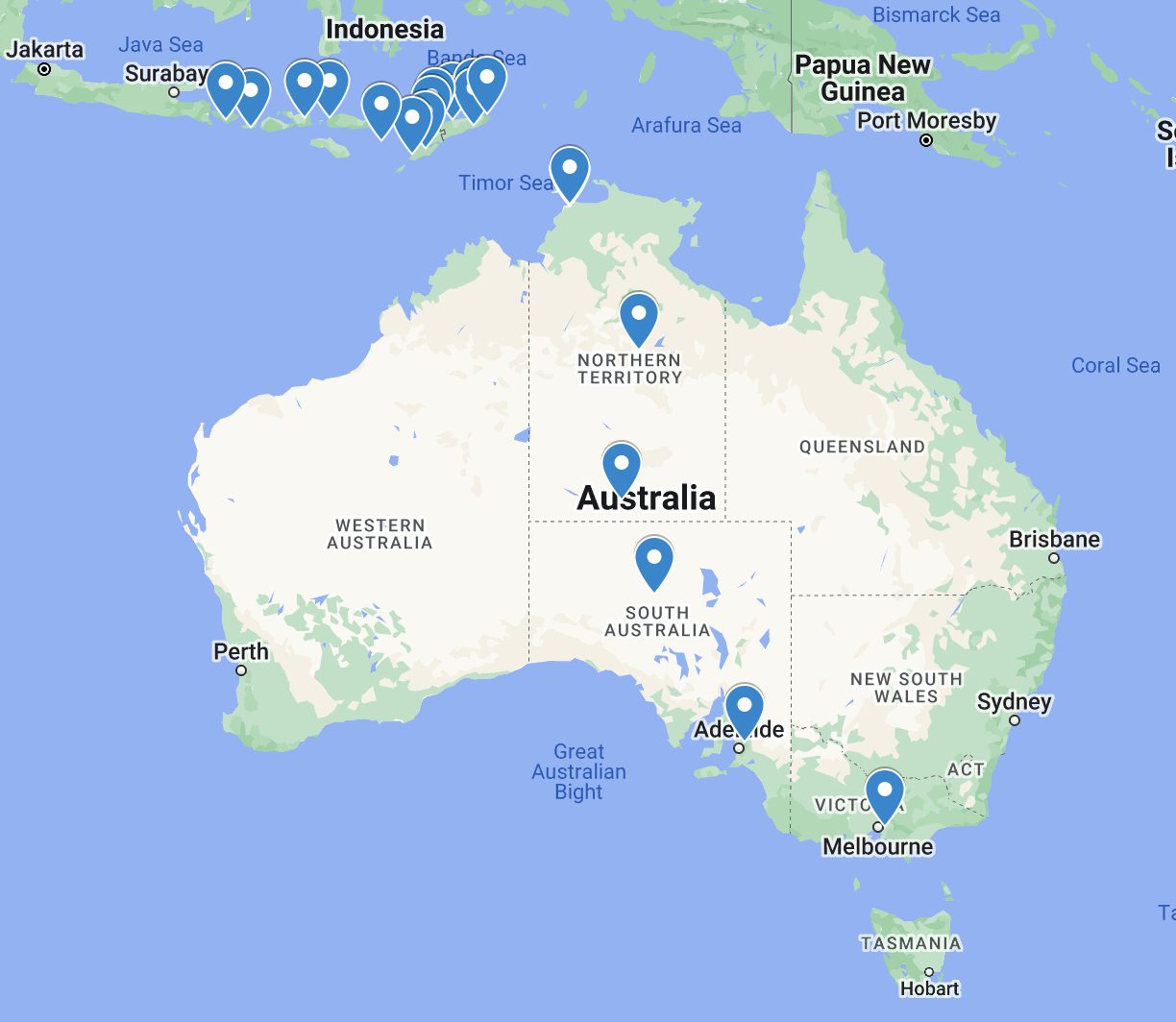 Maps and galleries